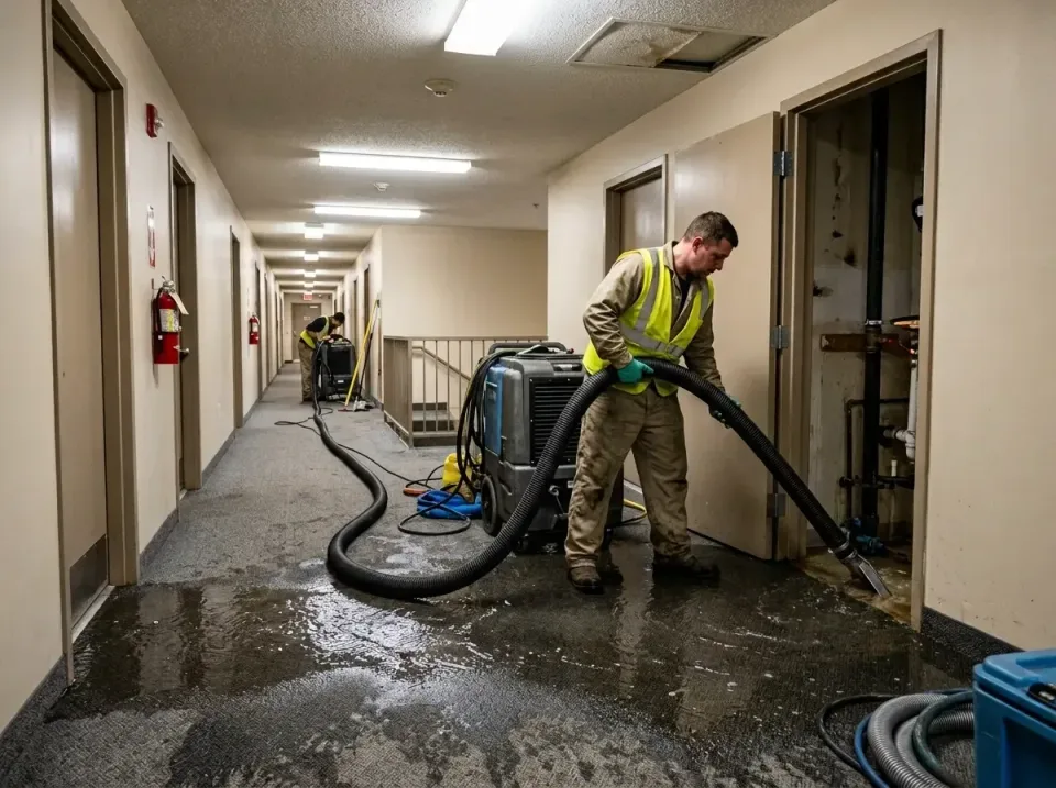 multi-unit-apartment-hallway-f-005 — frequently asked questions, Emergency Burst Pipe Water Extraction & Removal in Stirling…